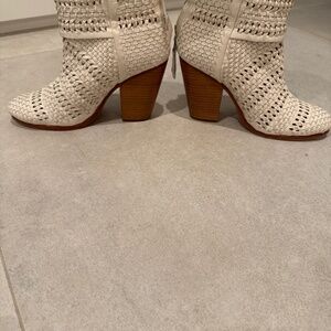 Ankles white booties